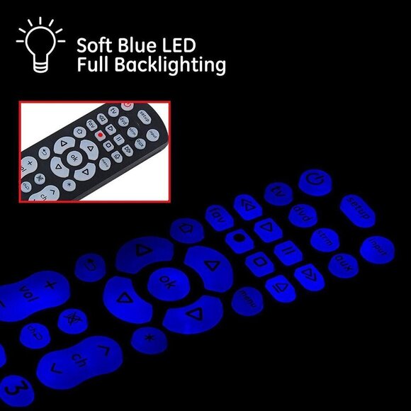 NEW GE 4-Device Fully Backlit Universal Remote Control - Picture 7 of 9